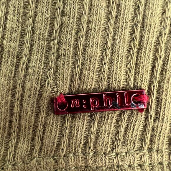 n: Philanthropy Langley Bodysuit Olive Green Ribbed Thong Chic Indie SZ XS NWT - Picture 7 of 15